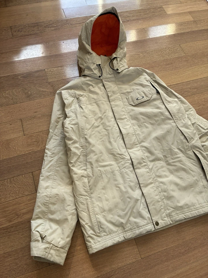 Chaqueta de snowboard/esquí Oakley holgada para hombre talla S Thermolite blanca aislada Foto 2 de 4