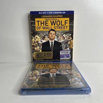 The Wolf of Wall Street Blu-ray + DVD + Digital Combo W/ Slipcover New Sealed!