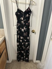 Gypsies And Moondust Y2K  Babydoll Maxt Floral Dress. Wedding Guest, Spring, Sun