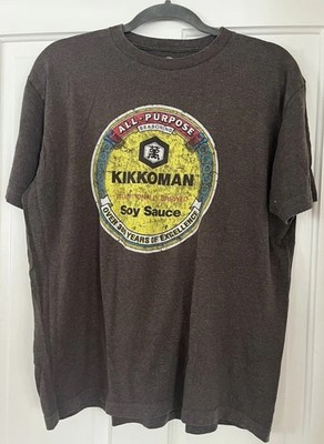 Soy Sauce T-Shirt MENS SIZE Large Dark Gray Kikkoman W/TAG