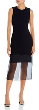Jason Wu Collection BLACK Women's Sleeveless Midi Dress, US 10