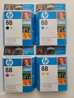 Genuine HP 88 Ink Cartridge 4-Pack for Officejet Pro L7480 L7400 L7500 L7550