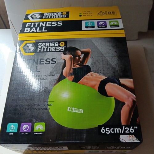 Series 8 Fitness Gymnastikball 26" grün Fitnessball Core Balance Flex