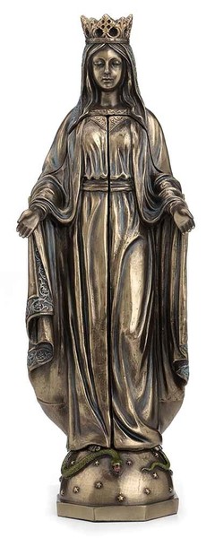 Madonna Hausaltar – Veronese Triptychon Bronziert Sakrale Skulptur-image
