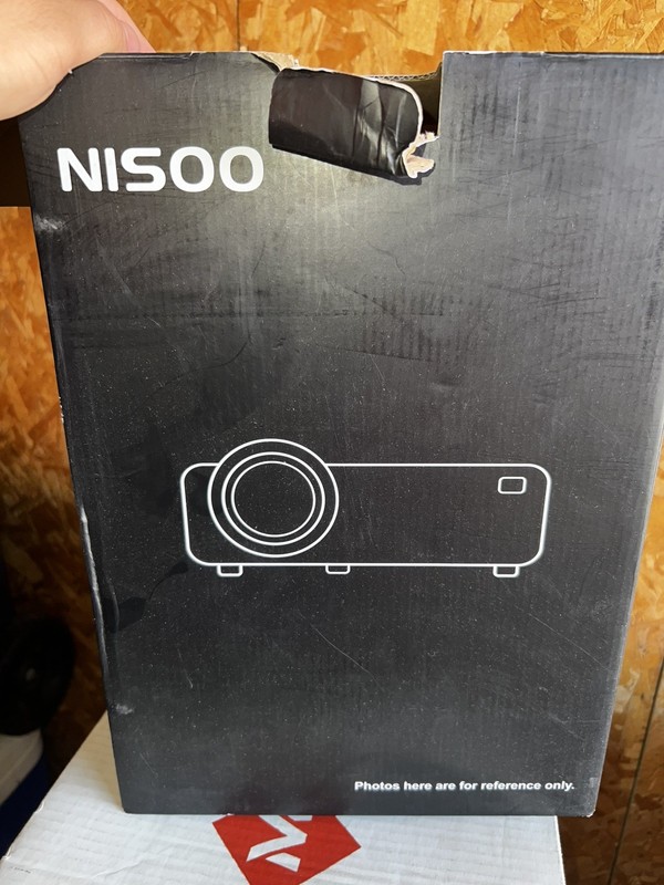 NISOO Home Theater Projector bundle with cables, remote. wifi, bluetooth