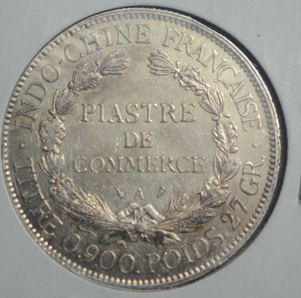 1909 FRENCH INDOCHINA (VIETNAM) SILVER PIASTRA - Image 4 of 4