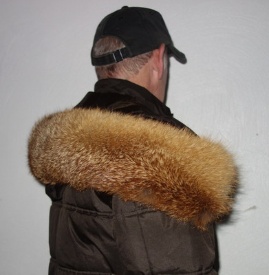 Fuchs Pelz Kapuze Kragen Echt Fell Pelzragen Jacke Parka XXL Fellkragen Red Fox