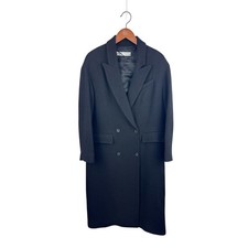 ZARA Black Wool-Blend Long Coat S Limited Edi...