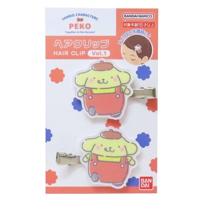 Sanrio Characters x PEKO Pompompurin Hair Clip Vol.1 YE 2025AW JP LTD Original