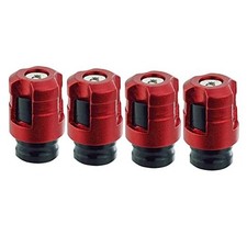 Car Wheel Tire Air Valve Stem Caps Unique Shape Aluminum Alloy Cap Fit Red