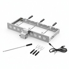 Adjustable Speed Grilling Accessory Single-Row Automatic Barbecue Rack