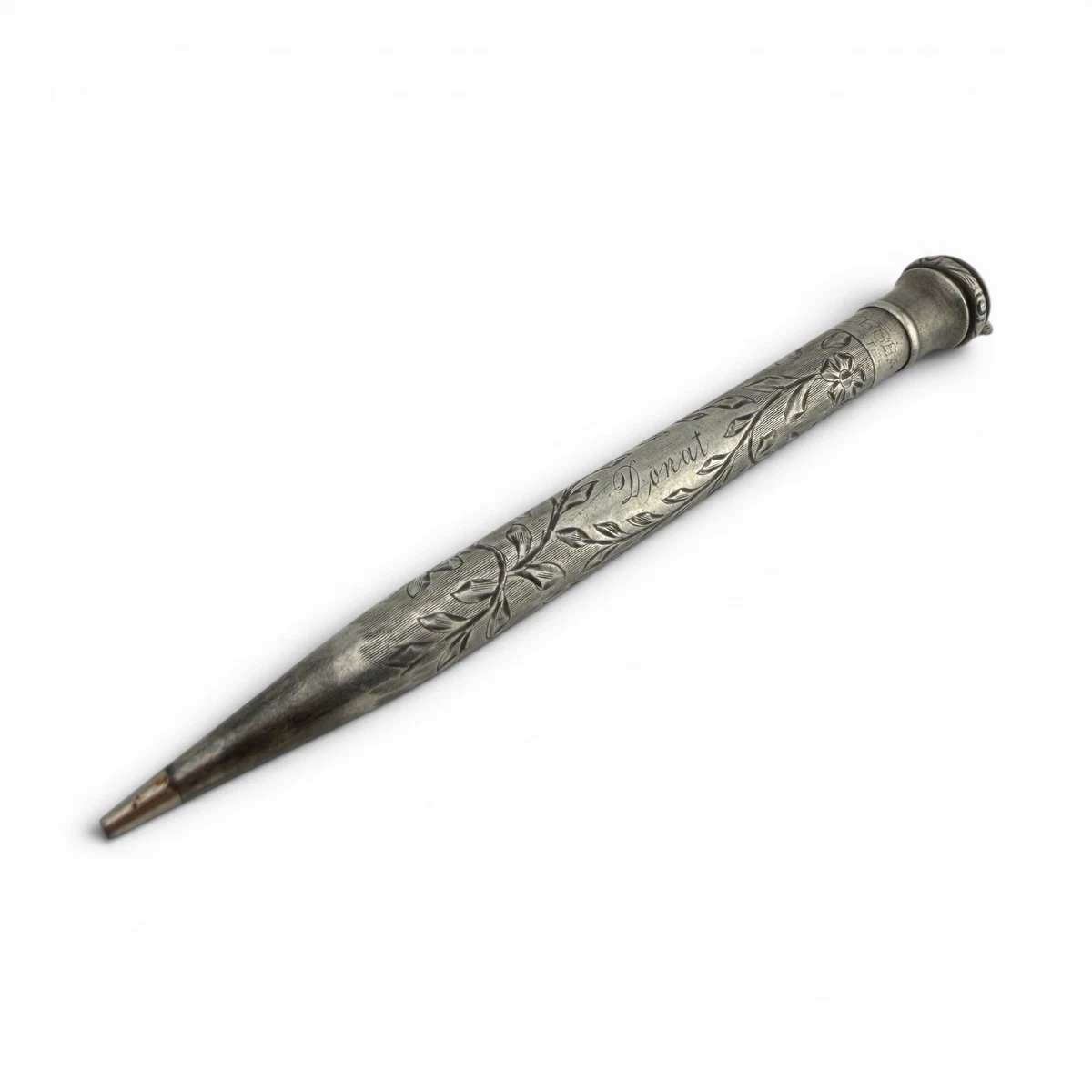 Antique Sterling Silver Pencil In Collectible Mechanical Pencils