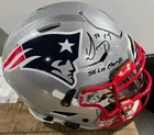 Sony Michel Autographed Full Size Speedflex Helmet W/ Inscrip. Pats Beckett COA