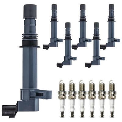 PLDDE 6pcs Ignition Coil Packs Iridium Spark Plugs Compatible With... 