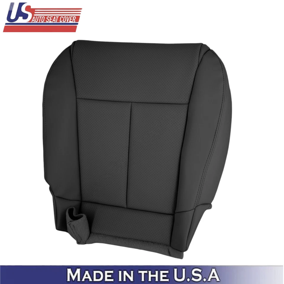 Cubiertas de asiento inferiores de cuero negras para Infiniti M45 M35 2006-2010 sedán Foto 3 de 4