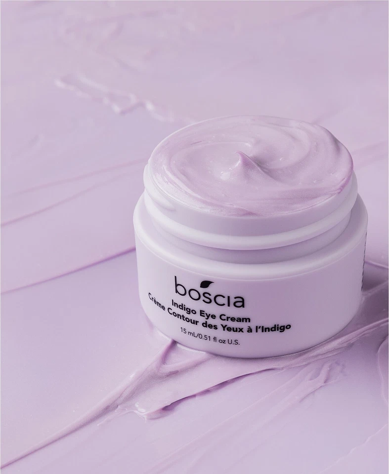 Crema hidratante para ojos Boscia Indigo iluminar y corregir el color .51 oz orgánica $38 nueva Foto 4 de 4