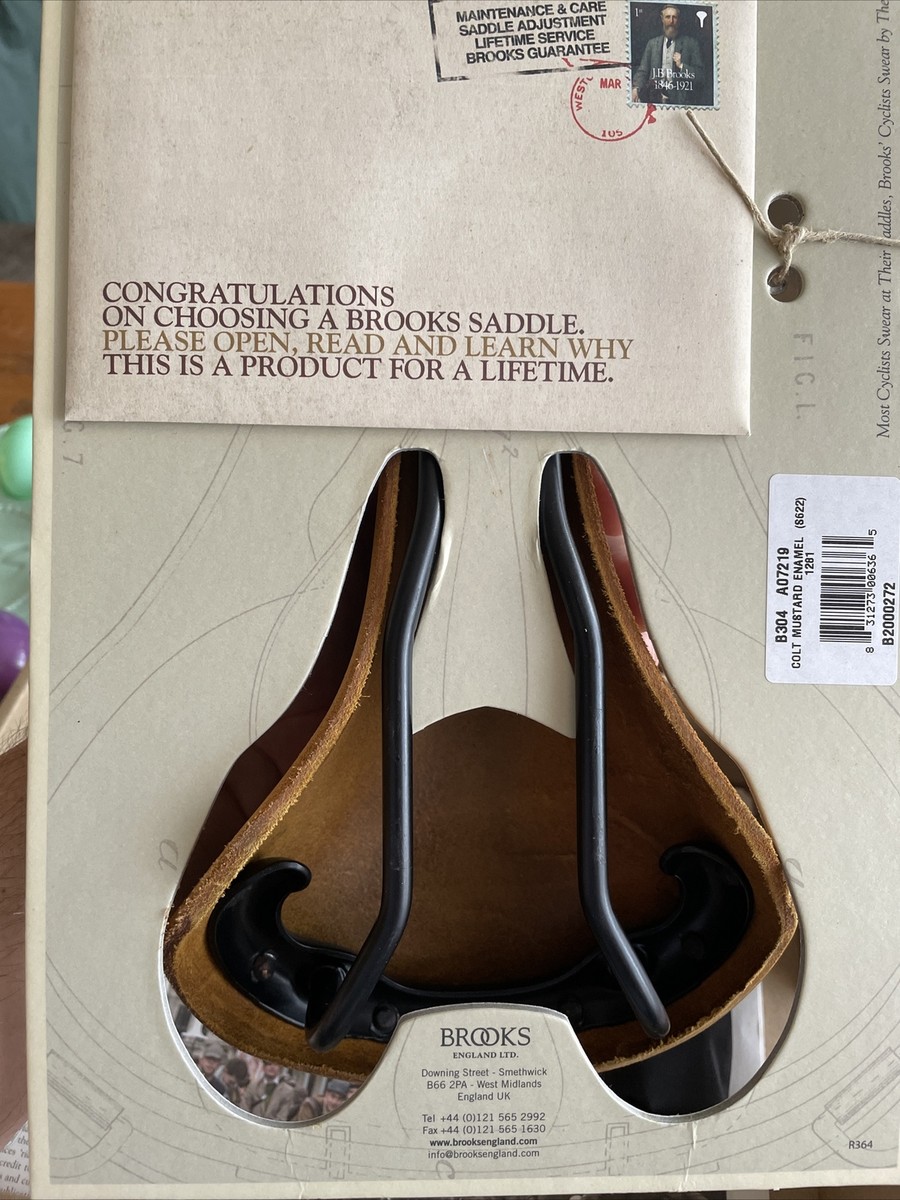 Brooks colt バイオレット エナメルフレーム B304 サドル