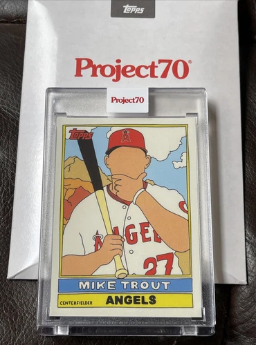 2021 Topps PROJECT 70 Card #27 MIKE TROUT by FUCCI WITH BOX - IN HAND