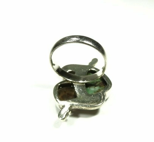DESIGNER SANJEN TURQUOISE AQUAMARINE STATEMENT RING SIZE 9 STERLING 925 SILVER - Picture 10 of 12