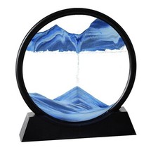 12 Inch 3D Moving Sand Art Picture Sandscapes in Motion Round Glass