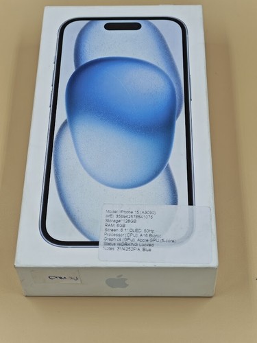 Apple iPhone 15 128GB Blue - Minimal Wear, Original Box - Afbeelding 2 van 11