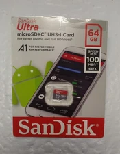 SanDisk 64GB Ultra Class 10 100MB/S 533X MicroSD Micro SDXC UHS-I TF Memory Card