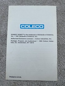 Ninja Gaiden II 2 Instruction Booklet NES Mickey Mousecapade Donkey Kong Lot