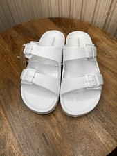 Weestep Boys White Slide Sandals Size 4 R612