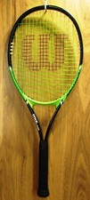 WILSON Advantage XL TENNIS RACQUET RACKET Green/Black 4 3/8 Grip - With Case