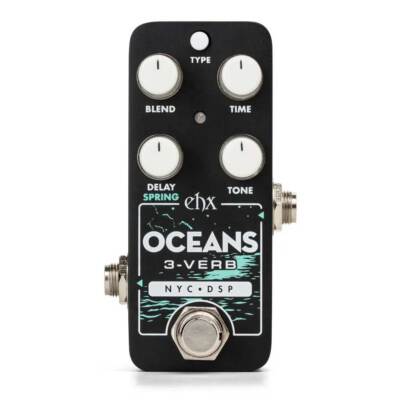 EHX Electro-Harmonix Pico Oceans 3-Verb Multi-Function Reverb Mini Guitar Pedal