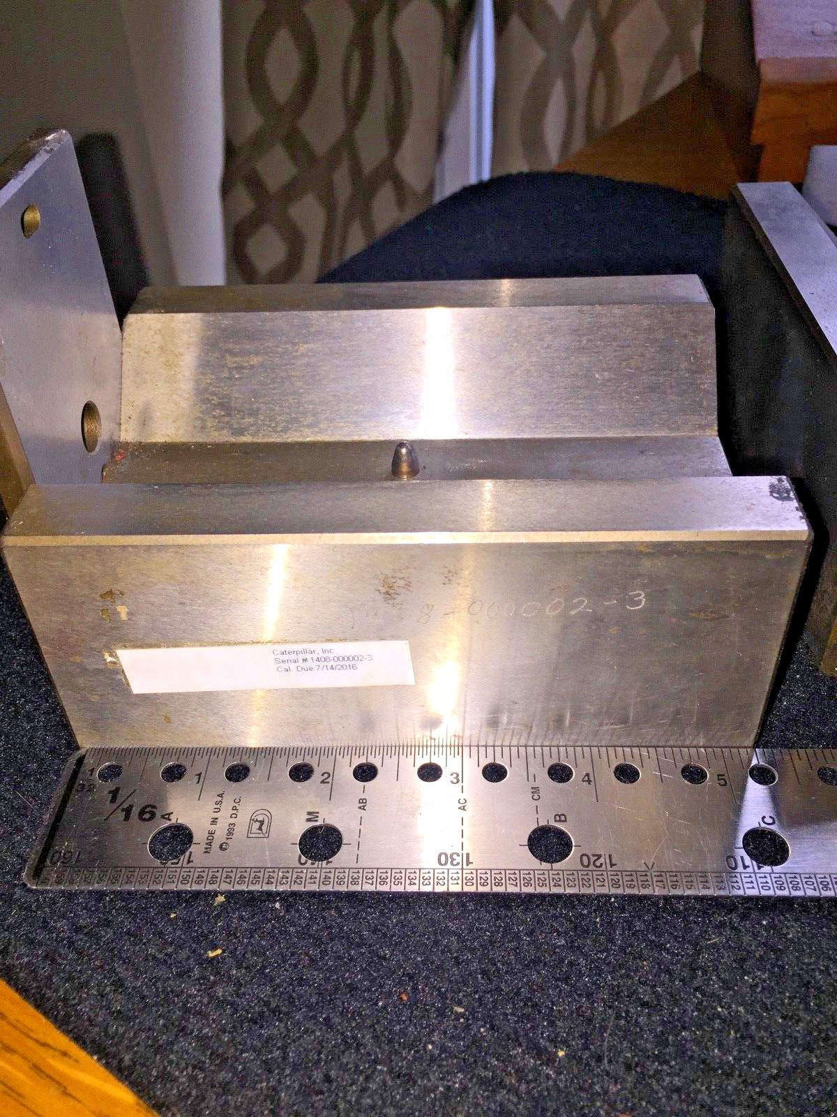 PAIR OF PRECISION GROUND VBLOCKS 5 3/8" X 4 X 2 1/4" CALIBRATION DUE