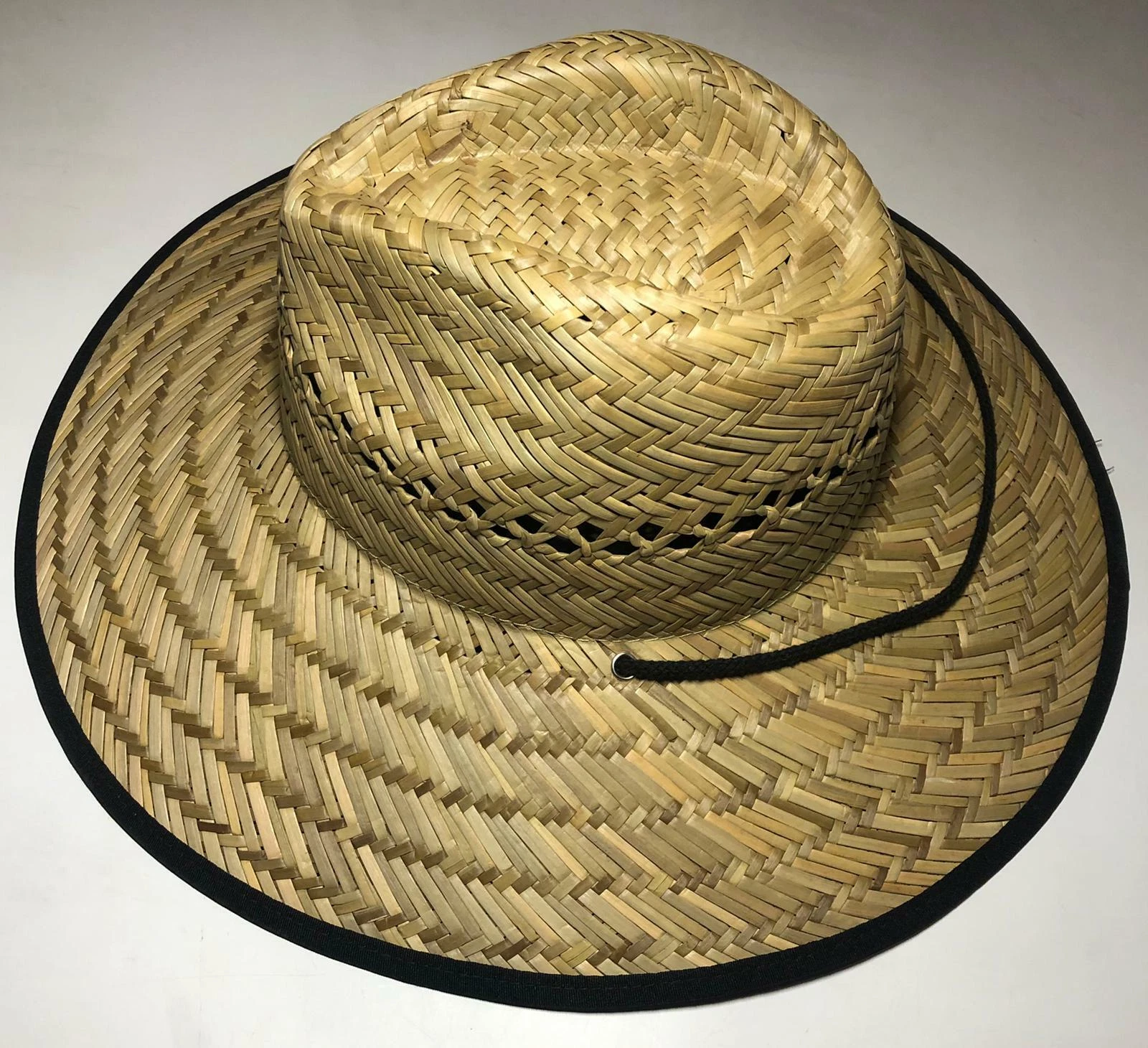 Outdoor Beach Summer Chin Strap Pool Sun Hat Lifeguard Cool Straw SPF50+