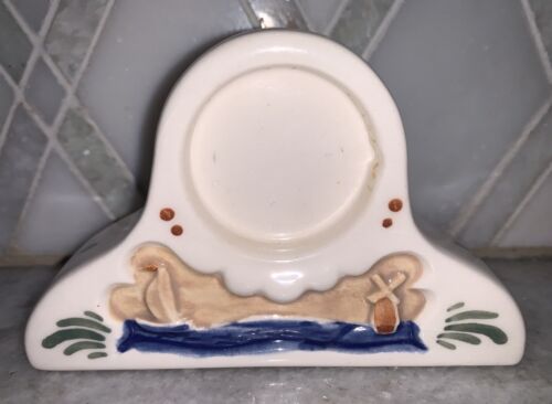 Vintage Delft Polychrome Royal Goedewaagen Mantel Clock Body 4”L 2.5”T *READ* - Picture 2 of 7