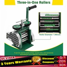 Manual Jewelry Press Rolling Mill Machine Wire Flat Metal Sheet Roller Tool 85mm