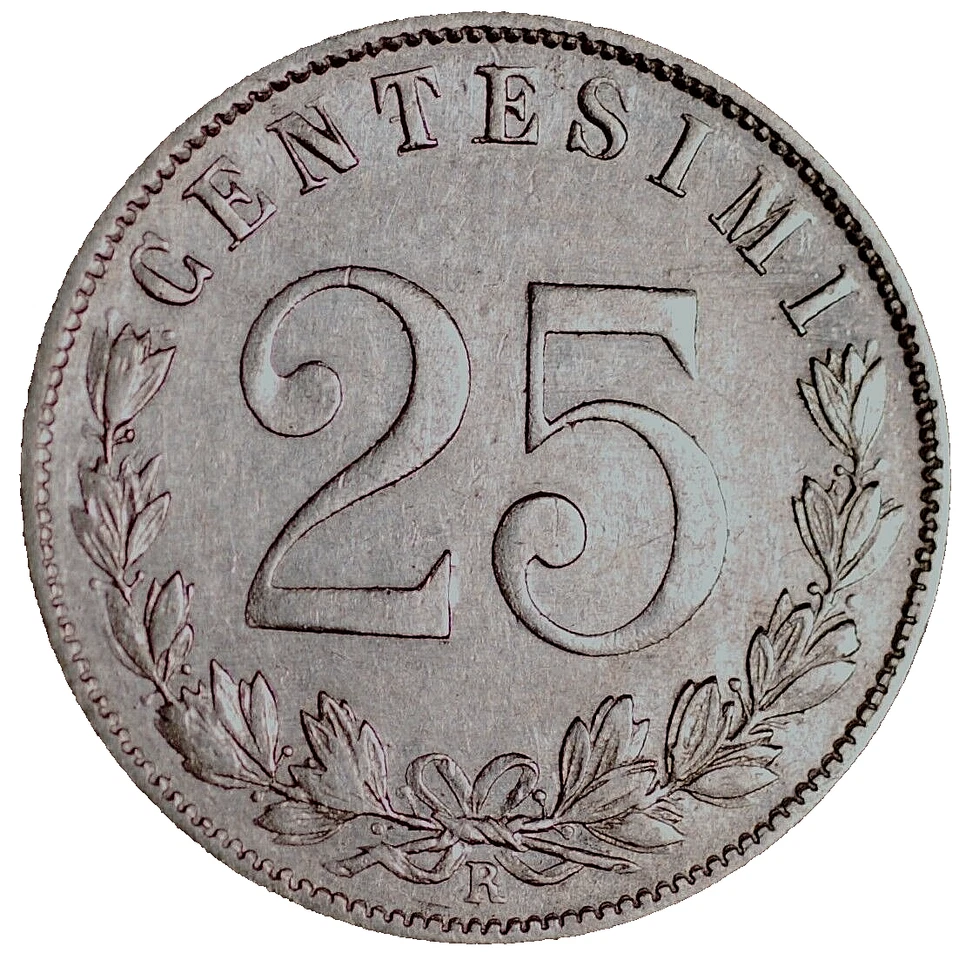 1903 Italy 25 Centesimi Vittorio Emanuele III KM# 36 - Image 3 of 4