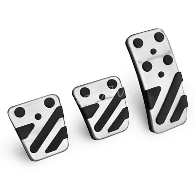 For Mitsubishi Manual Transmission Clutch AND Brake AND Gas Pedal Pad Covers Kit