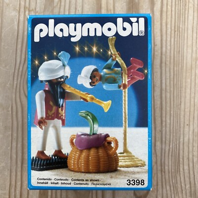 Playmobil 3398 Fakir mit Junge Schlangenbeschwörer in original versiegelter Verpackung 1992 Zirkus