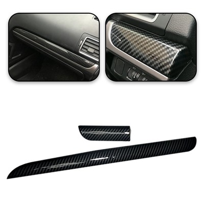 Carbon Fiber Texture Copilot Dashboard Strip Trim Cover Fits For Subaru Forester