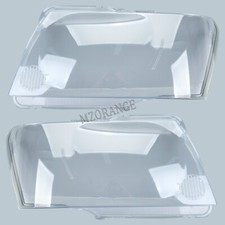 Pair Lhrh Headlight Lens Cover Replacement For Nissan Patrol Y61 Gu 2004-2011