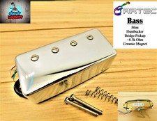 Pastilla de puente Humbucker bajo de 4 cuerdas Artec para Gibson, Epiphone - CROMO