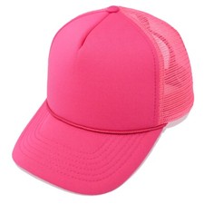 1 DOZEN Trucker Hat Baseball Caps Mesh Cap Blank Plain Hats CHOOSE A COLOR