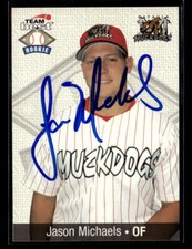 Jason Michaels signed auto 1999 Team Best Rookie #59 card
