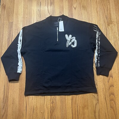 Y-3 セーター adidas × Yohji Yamamoto Adidas Y-3 Yohji Yamamoto Men Size M Signature Graphic Crew