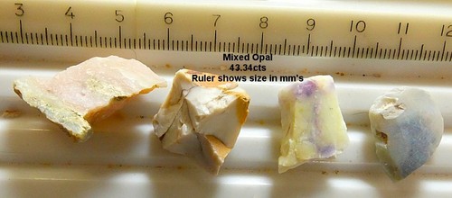 OPAL MIX, 43.34cts, INTERESTING MIX of OPAL FROM DIFFERENT LOCATIONS, FREE SHIP - Picture 4 of 5