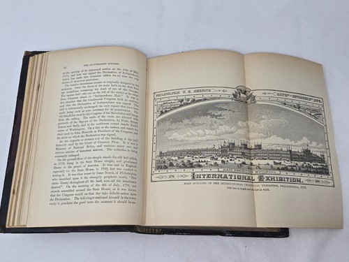 ANTIQUE 1876 ILLUSTRATED HISTORY OF CENTENNIAL EXHIBITION JAMES D. MCCABE BOOK - Picture 11 of 13