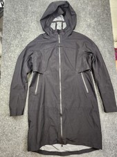 Lululemon Cloud Crush Black Rain Coat Jacket Size 8  Zipper Issue