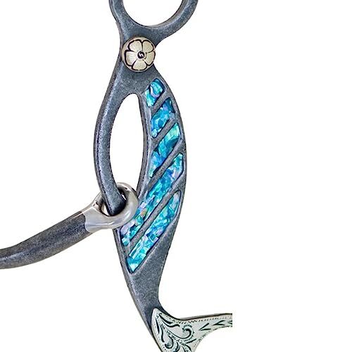 Partrade Western CBT Turquoise Collection Smooth Snaffle Mouth Gag Style - Picture 4 of 4