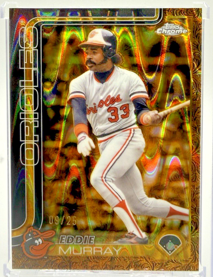2025 Topps Gilded Collection Gold RayWave /25 Eddie Murray #38 HOF Orioles