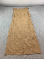 Ann Taylor Sheath Dress Womens Size 10 Khaki Green Cap Sleeve Business Career