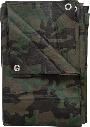 Medium-Duty Rip-Stop Tarp 8' X 10' - Green Camo (T-810-C) - Picture 9 of 12